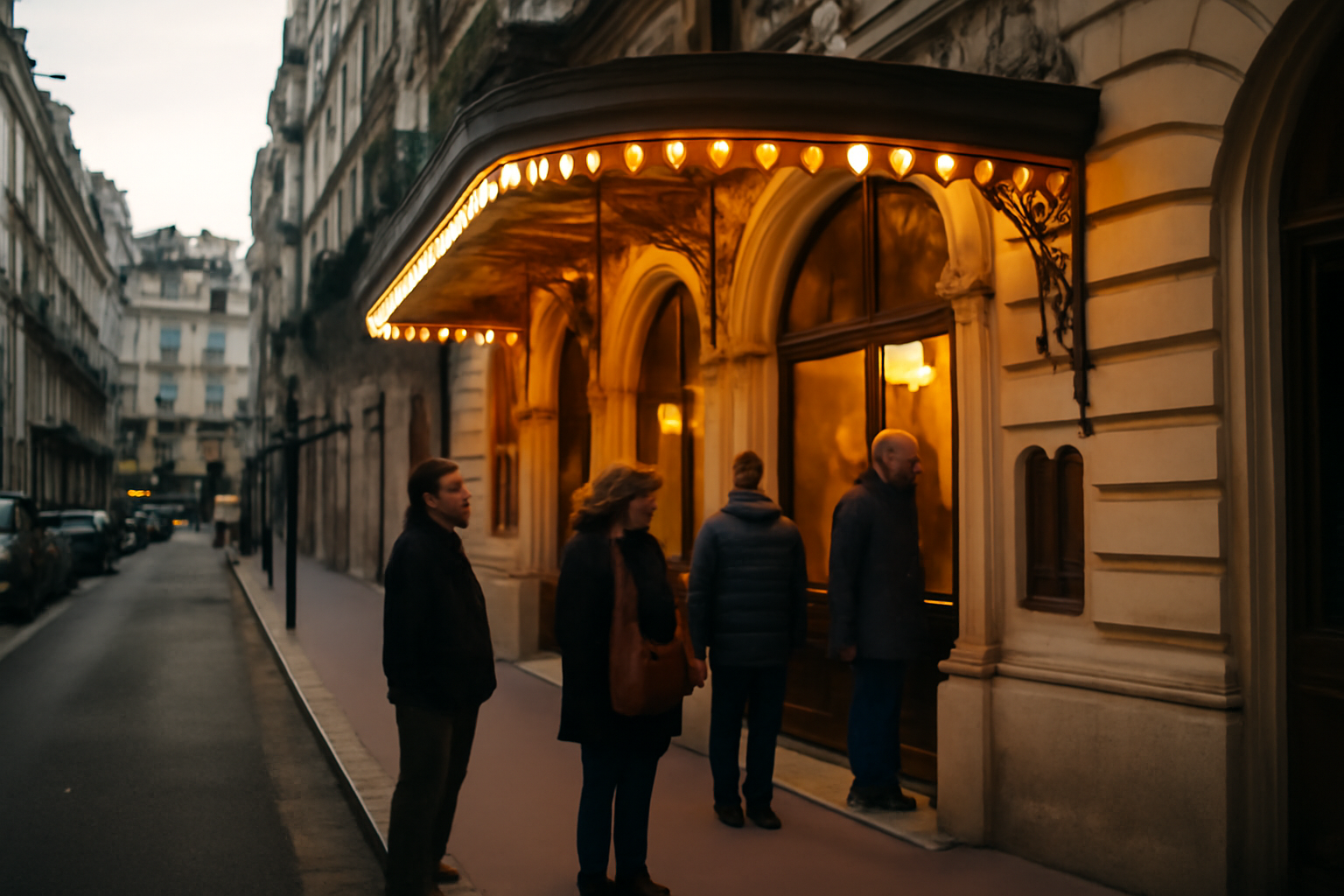 athénée théâtre louis-jouvet Paris, façade et entrée du théâtre à l’italienne