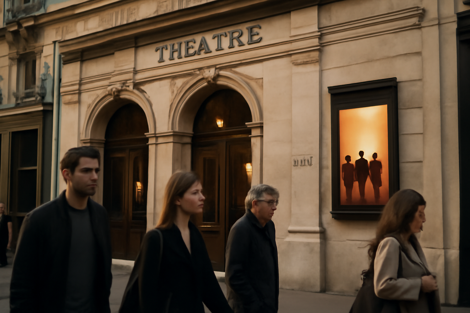 Entrée du théâtre des nouveautés à Paris 9e au 24 bd Poissonnière